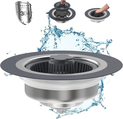 3-in-1 Sink Drain Strainer